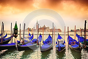 Gondolas in Venezia