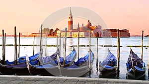 Gondolas in Venezia