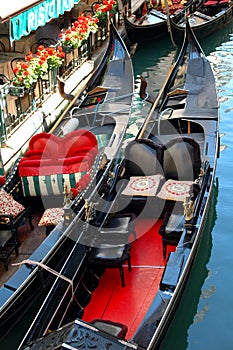 Gondolas in Venice