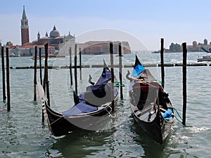 Gondolas in Venice