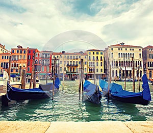 Gondolas in Venice