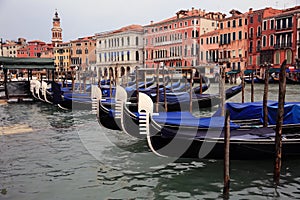 Gondolas in Venice, Italy