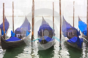 Gondolas of Venice, Italy