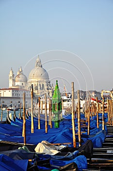 Gondolas in Venice. Italy.