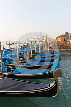 Gondole, typical Venecian boat in Venice, Italy