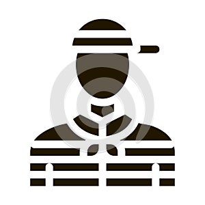 Gondolier Human Icon Vector Glyph Illustration