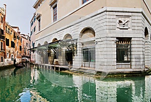 Gondolier near La Fenice theater