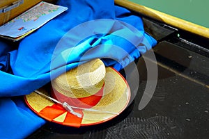 Gondolier's straw hat