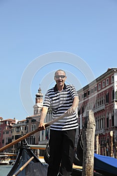 Gondolier in Venice