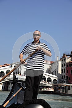 Gondolier in Venice