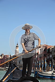 Gondolier in Venice