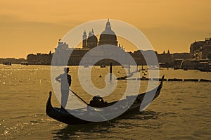 Gondolier in Venice, Italy