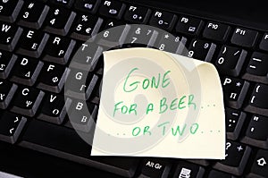 Gone for a beer or two