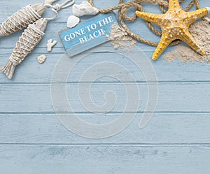 Gone to the Beach Summer Holiday Vacation Starfish Concept