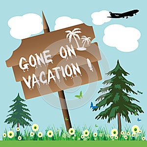 Gone on vacation