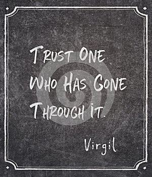 Gone through Virgil quote photo