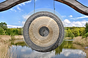 Gong in a japanese park