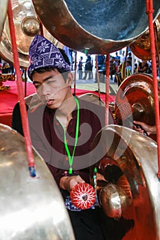 A Gong Player or Penabuh Gong