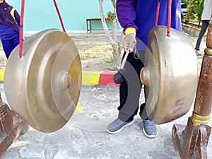 Gong is a well-known percussion instrument in Southeast Asia and East Asia. Gong is used for traditional musical instruments.