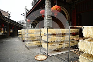 Gongcheng Longhu Ancient Town Handmade Noodles, Guangxi, China. Asia.