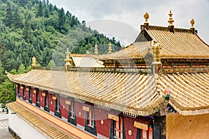 Gonlung Champa Ling(Youningsi). a famous Monastery in Huzhu, Qinghai, China.