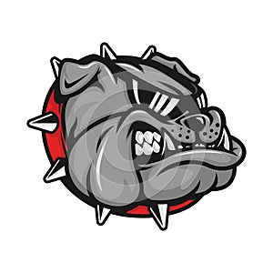 Gonzaga Bulldog mascot head with black sunglasses on
