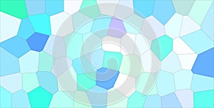 Good abstract illustration of blue, green and white bright Big hexagon. Beautiful background for your prints.