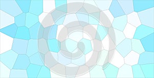 Good abstract illustration of blue, green and white light Big hexagon. Handsome background for your design