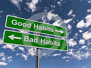 Good and Bad Habits Signs photo