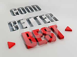 Good, better and best