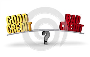 Good Credit Versus Bad Credit photo