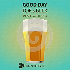 Good day for a beer - Pilsner light