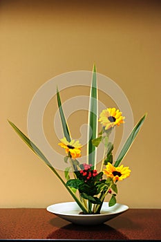 A good example from the Japanese art of flower arrangement