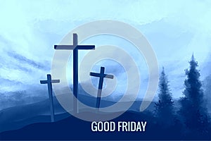 Good friday banner and poster christian holiday background