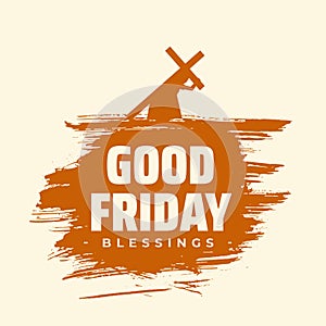 Good friday blessings background with jesus carrying cross