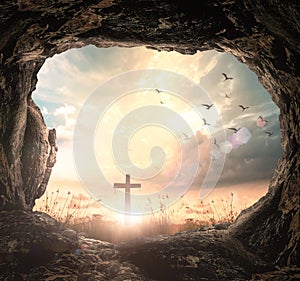 Good Friday and Easter Sunday concept photo