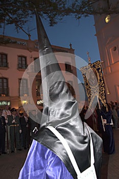 Good Friday procession in Nerja Spain