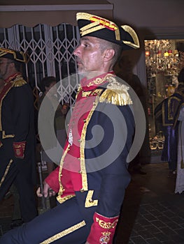 Good Friday procession in Nerja Spain