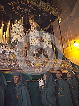 Good Friday procession in Nerja Spain