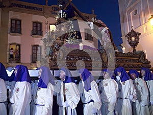 Good Friday procession in Nerja Spain