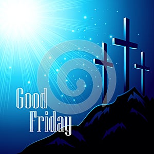 Good Friday. Vector illustration with the image of photo