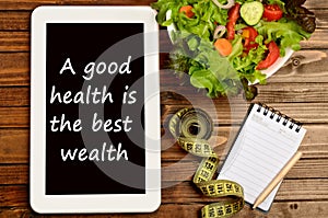 A good health is the best wealth photo