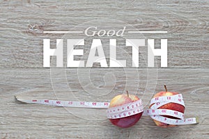 Good Health concept. Healthy lifestyle for background