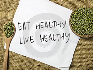 Good Healthy Food Concept, Health Lifestyle Motivational Inspirational Quotes