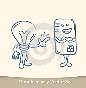 Good Idea, Conceptual illustration for a good idea. isolated on white background. Vector