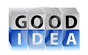 Good idea letters and cubes