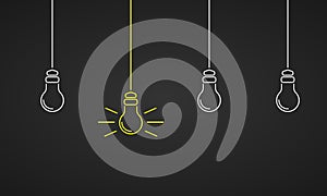 Good idea - Light Bulb Illustration - Background
