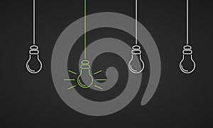 Good idea - Light Bulb Illustration - Background