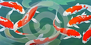 Good Koi Dance of Serenity: Dynamic Digital Fish Artistry
