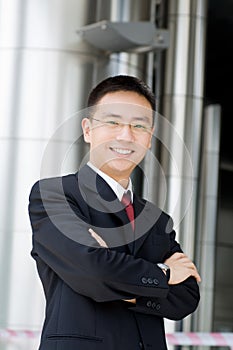 Good looking asian business man